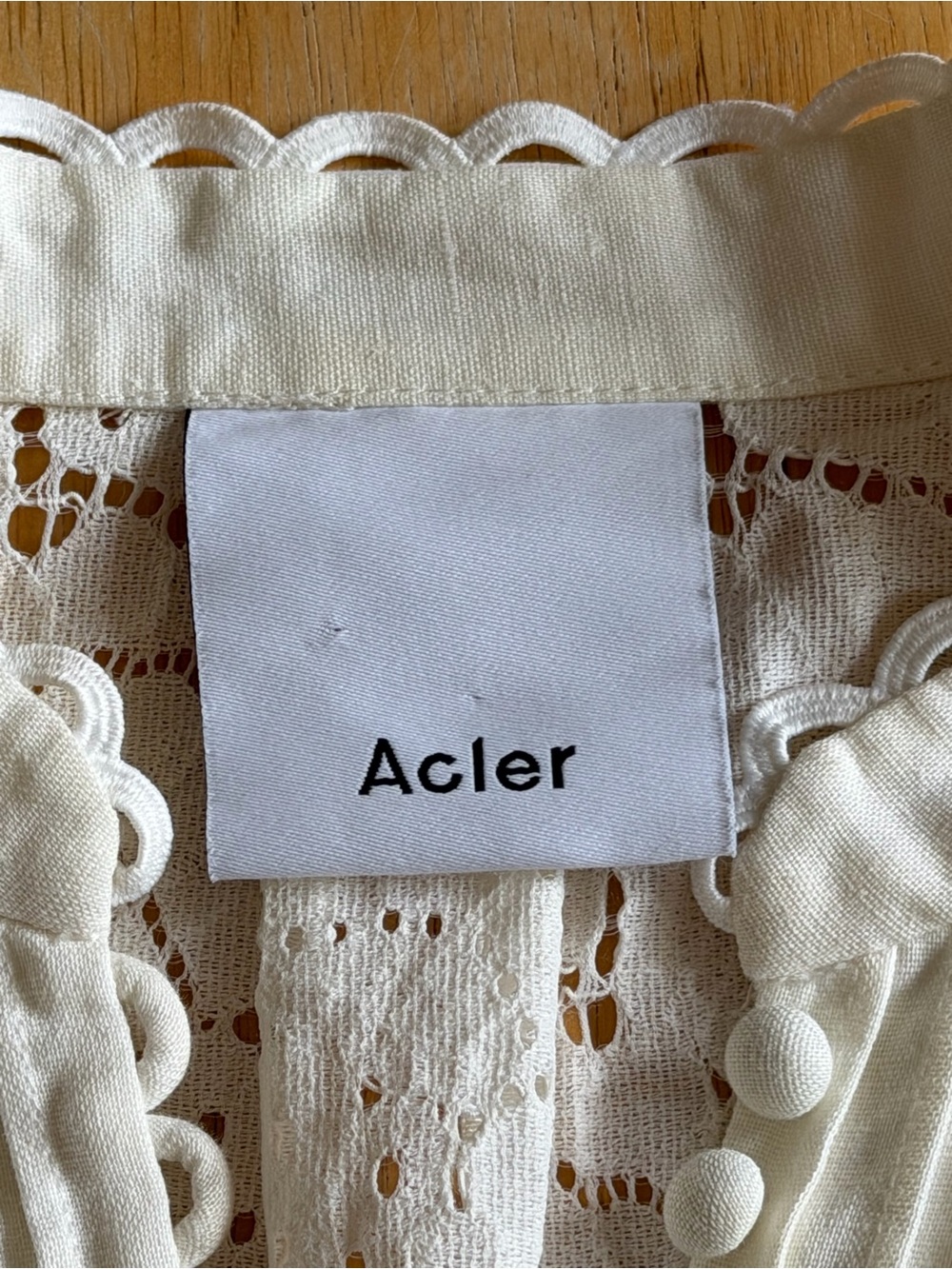 White Lace Acler Cookes Blouse - Picture 6 of 10